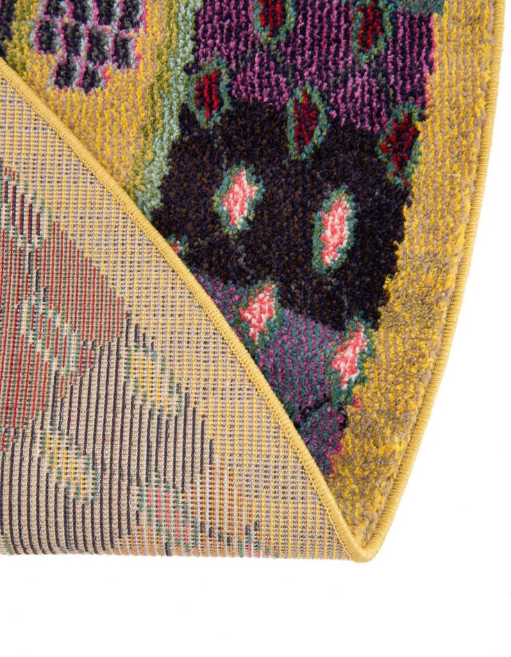 Detail image of 8' x 8' Washable Fleur Round Rug