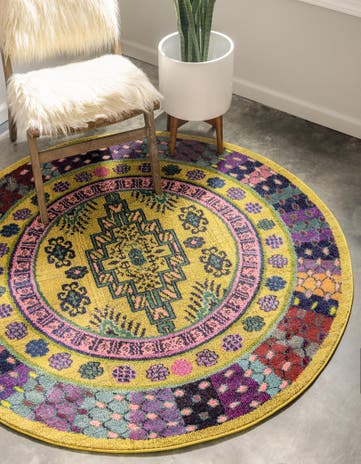 8' x 8' Washable Palazzo Round Rug