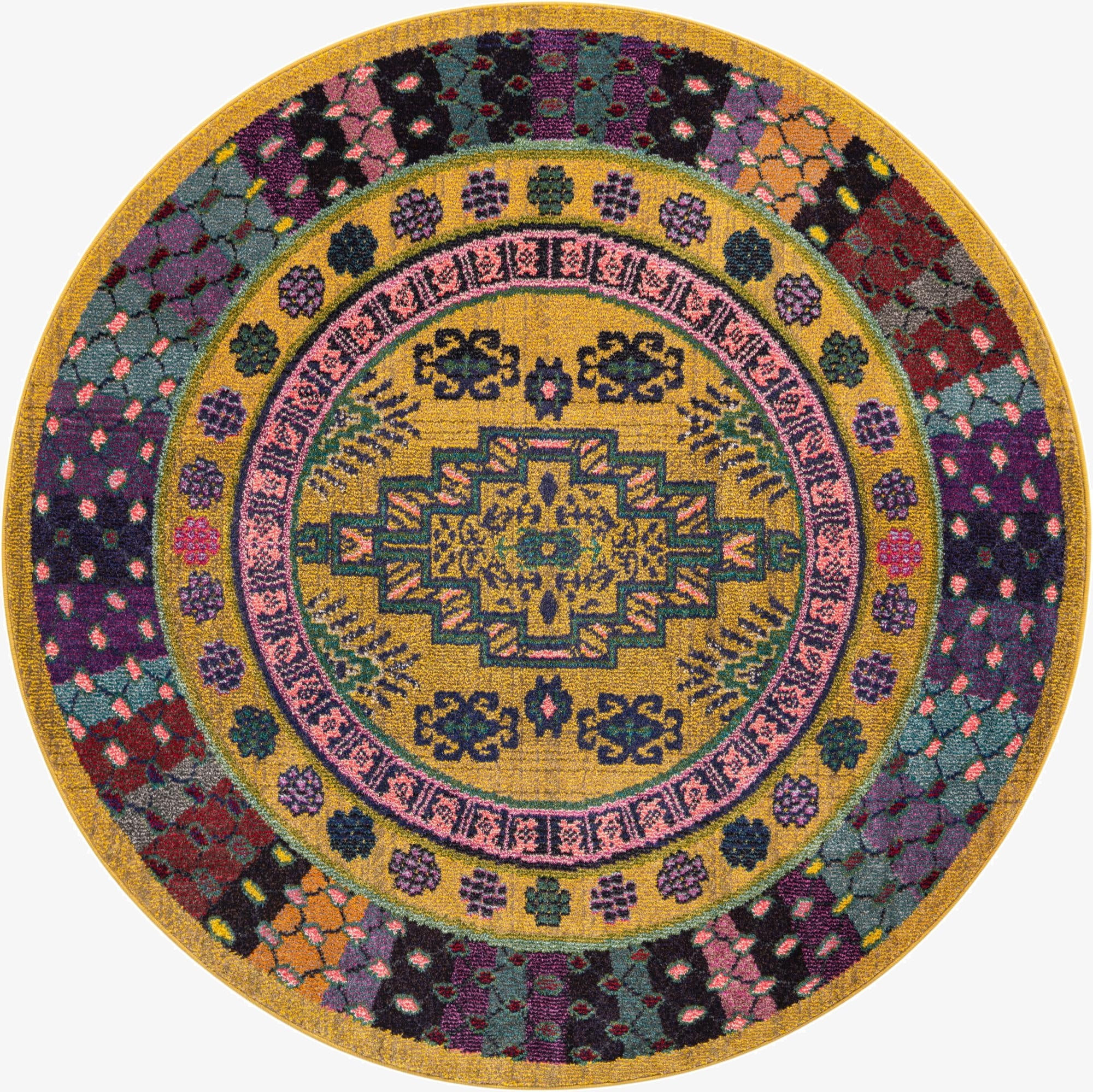 6' x 6'  Washable Palazzo Round Rug