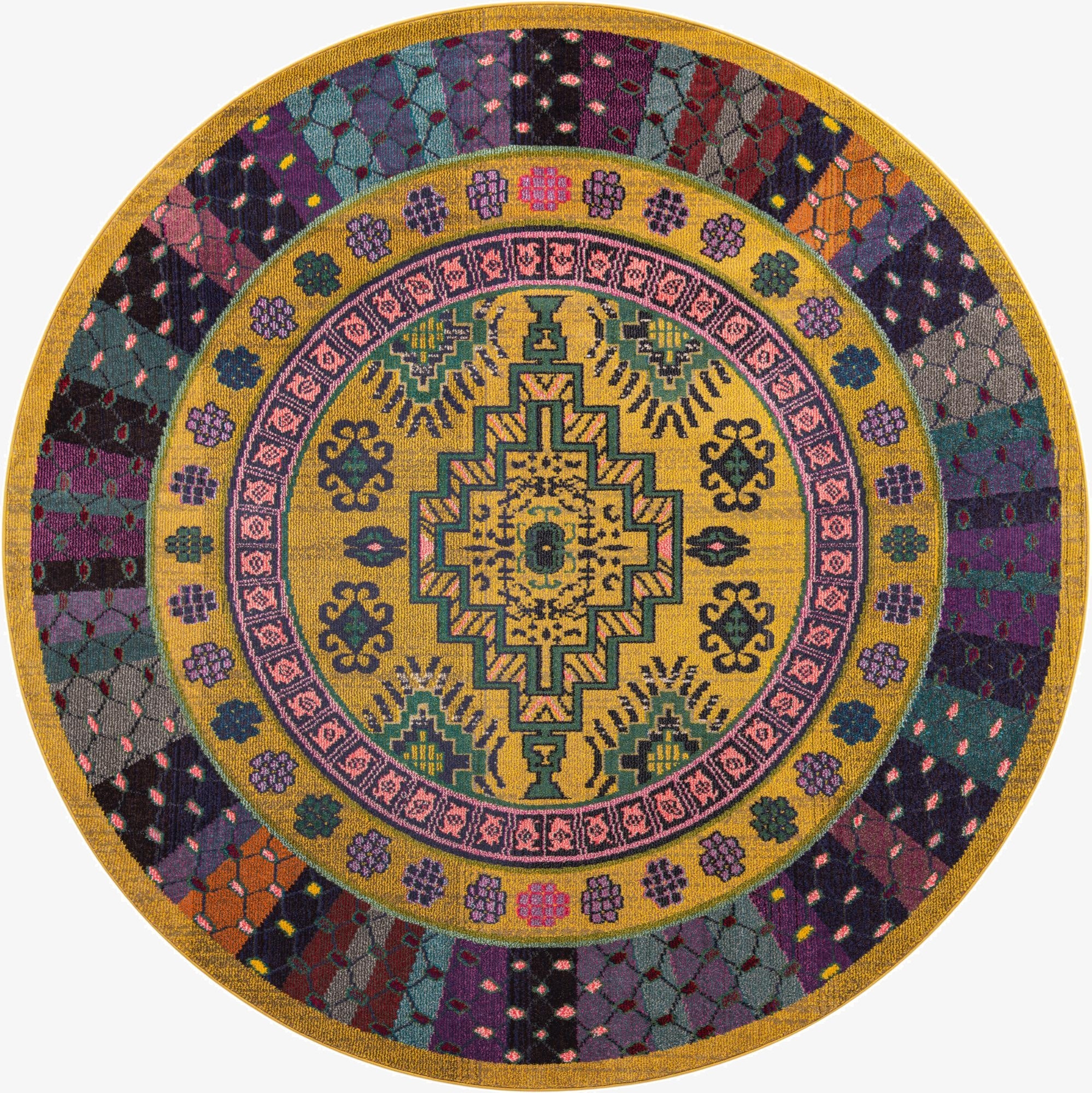8' x 8'  Washable Palazzo Round Rug