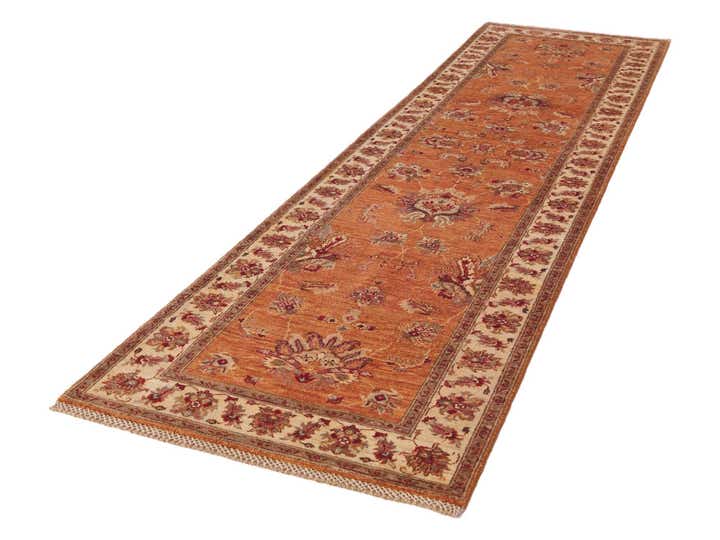 2' 8 x 10' 5 Hand Knotted Ariana Ziegler Runner Rug