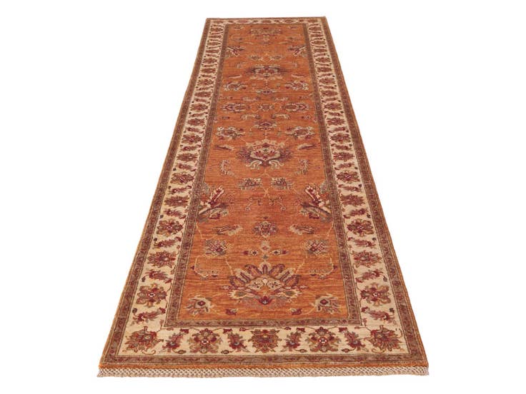 Detail image of 2' 8 x 10' 5 Hand Knotted Ariana Ziegler Runner Rug