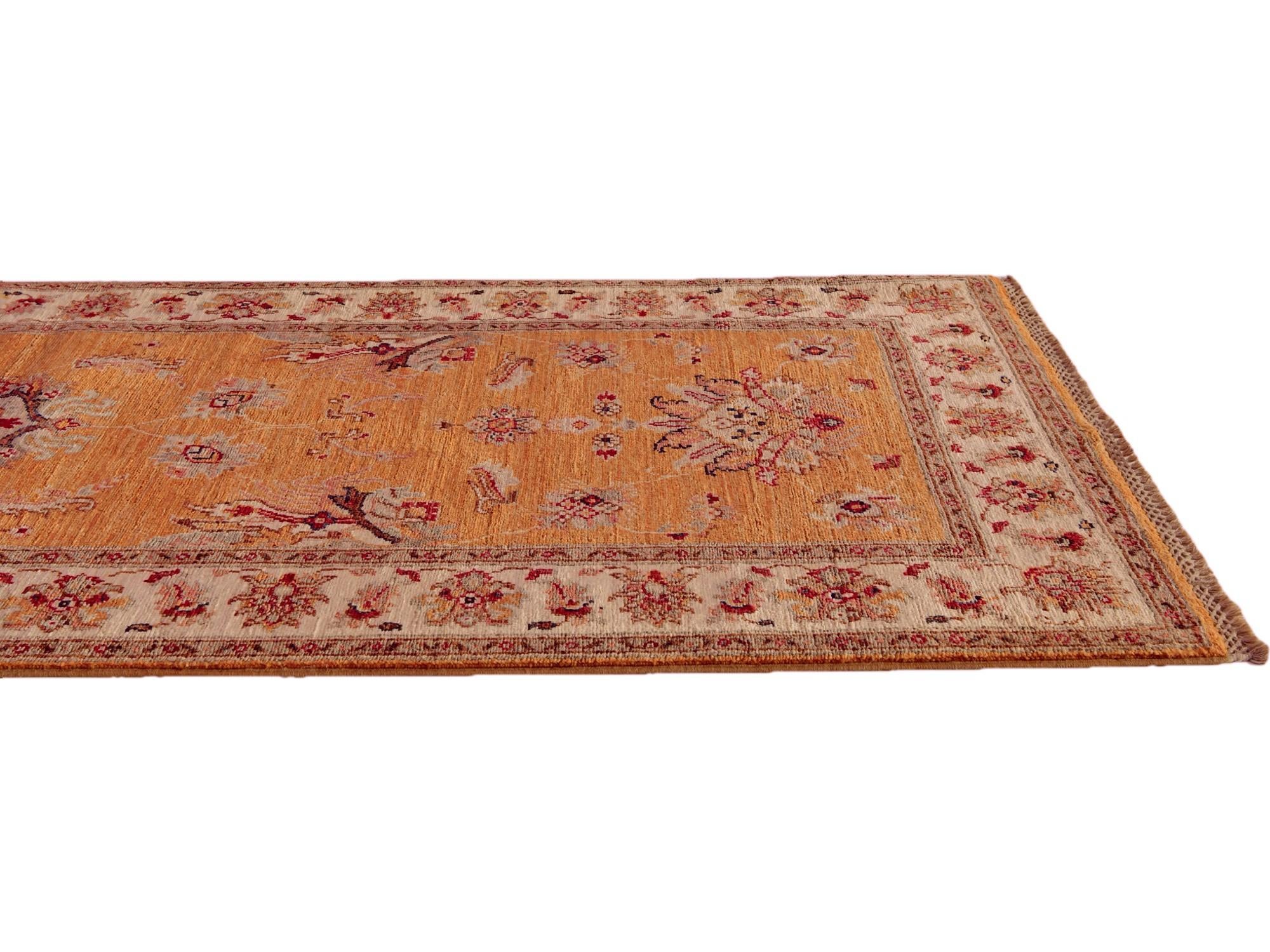 2' 8 x 10' 5 Hand Knotted Ariana Ziegler Runner Rug