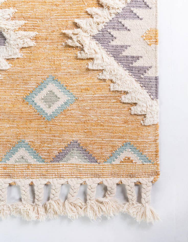 Detail image of 2' 2 x 6' 1  Hand Woven Arizona Wool Runner Rug
