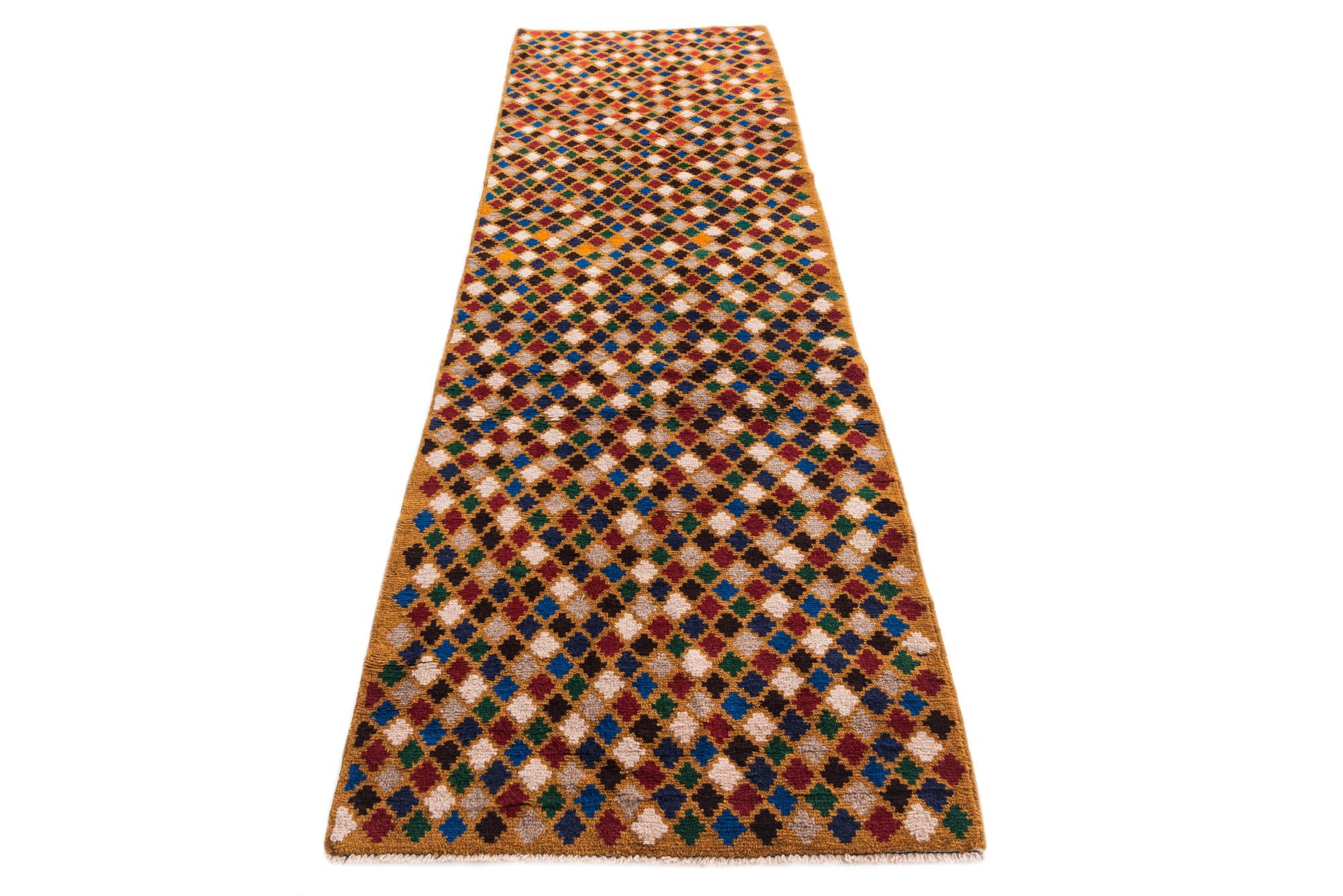 2' 9 x 9' 6 Hand Knotted Balouch Wool Runner Rug