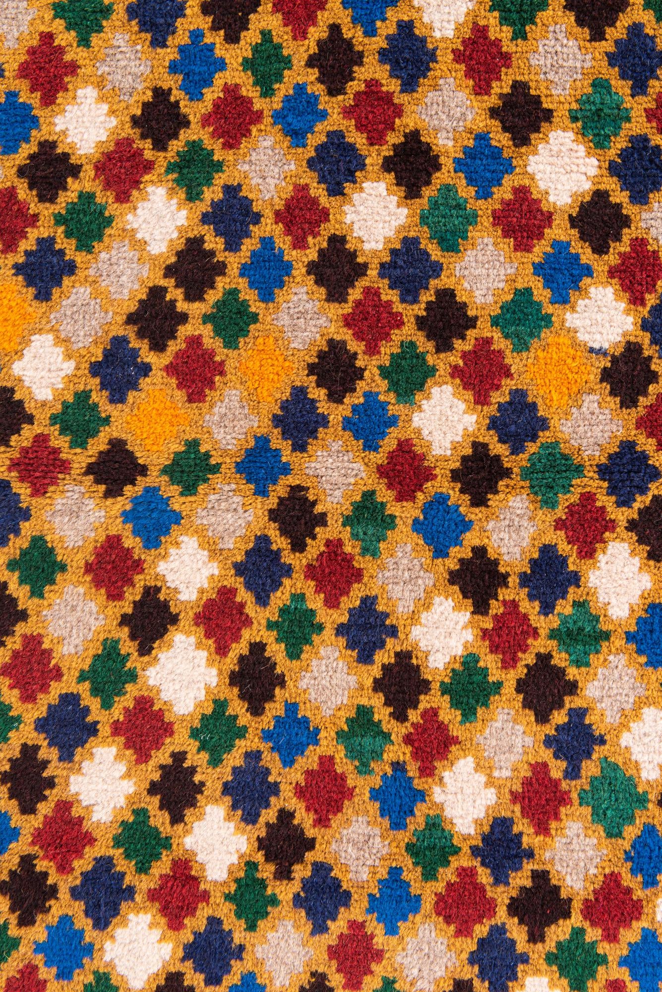 2' 9 x 9' 6 Hand Knotted Balouch Wool Runner Rug