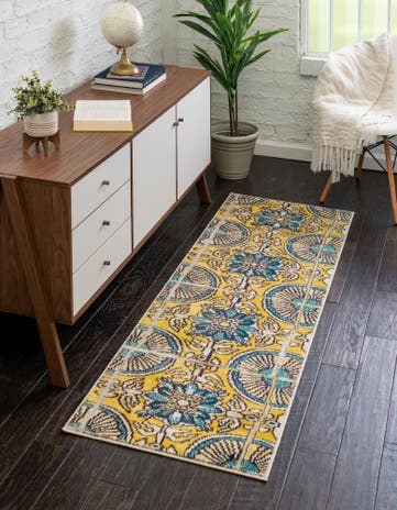 2' 2 x 6' 7 Washable Casablanca Runner Rug