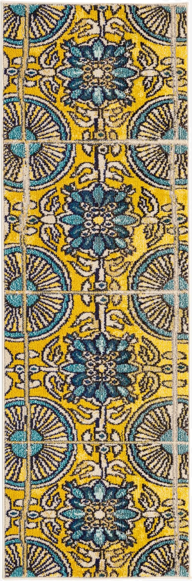 2' 2 x 6' 7  Washable Casablanca Runner Rug