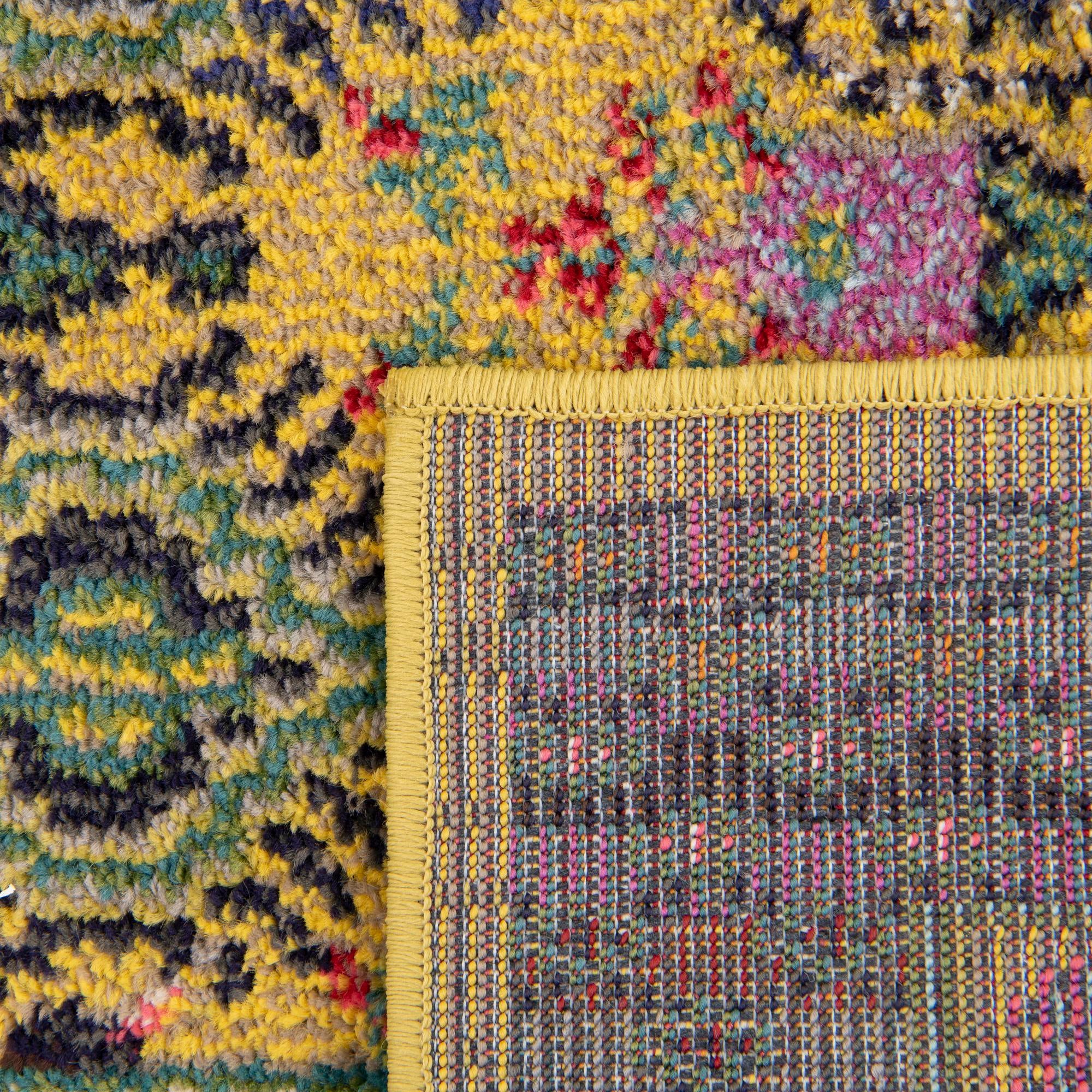 2' 7 x 10' Washable Fleur Runner Rug