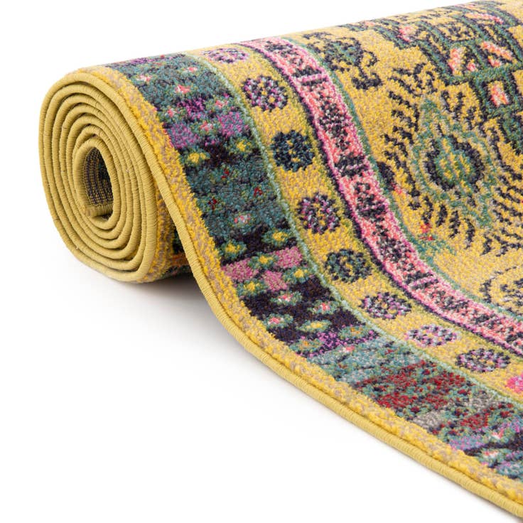 Detail image of 2' 7 x 10' Washable Fleur Runner Rug
