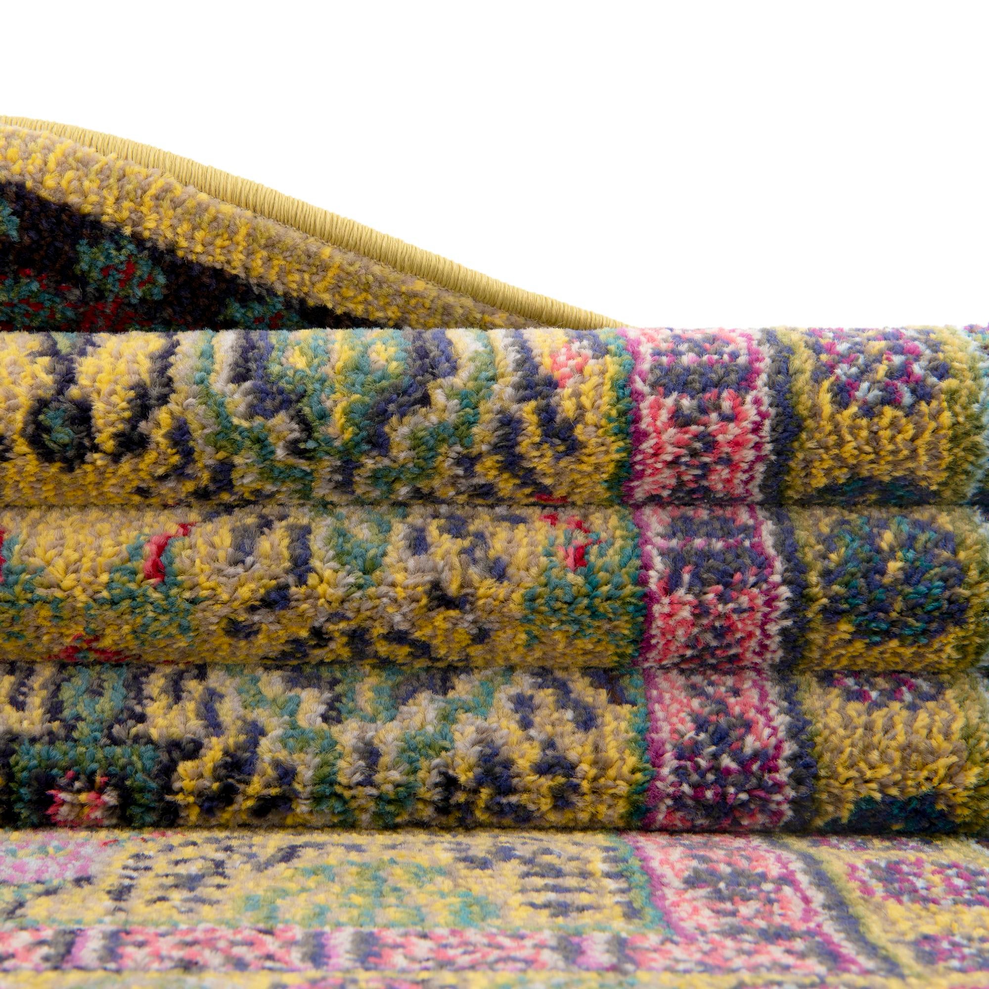 2' 7 x 10' Washable Fleur Runner Rug
