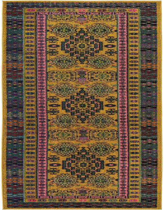 Detail image of 2' 7 x 10' Washable Fleur Runner Rug