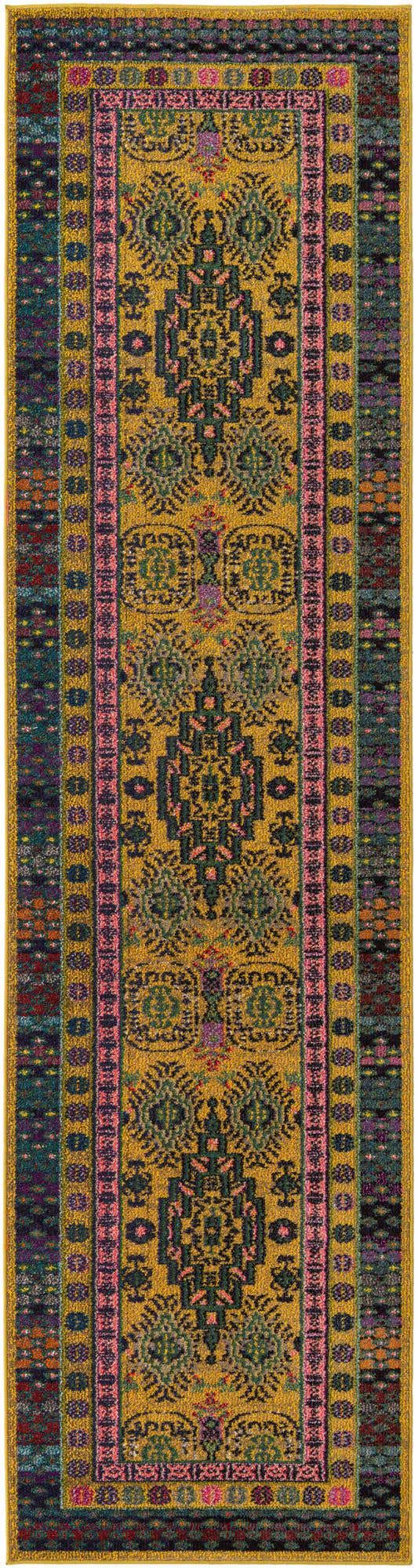 2' 7 x 10' Washable Fleur Runner Rug