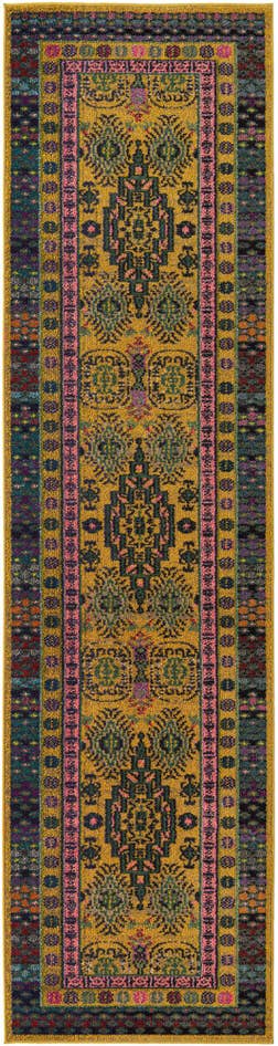 Detail image of 2' 7 x 10' Washable Fleur Runner Rug