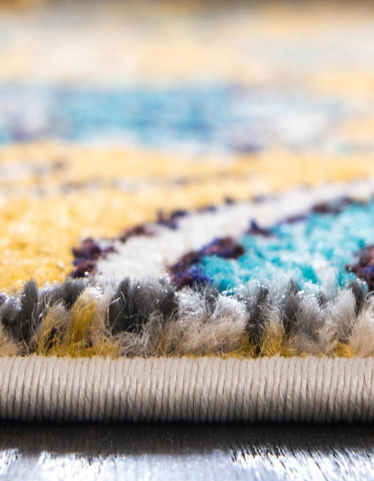 Detail image of 2' 2 x 6' 7 Washable Hyacinth Runner Rug
