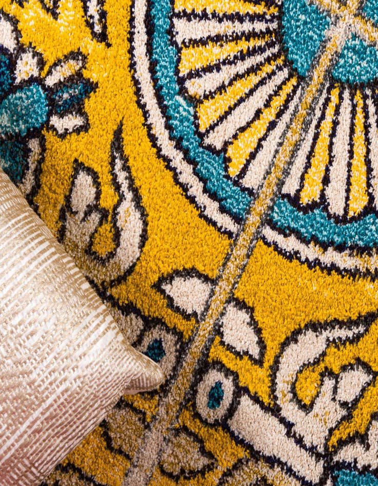 Detail image of 2' 2 x 6' 7 Washable Hyacinth Runner Rug