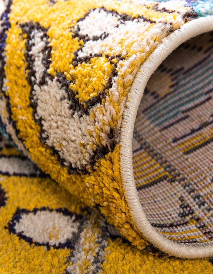 Detail image of 2' 2 x 6' 7 Washable Hyacinth Runner Rug