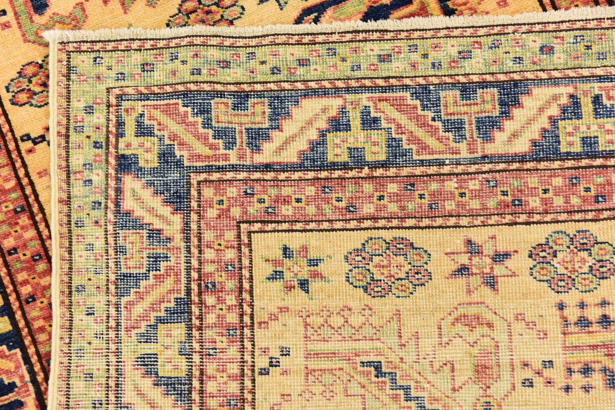 80cm x 295cm anudado a mano Kazak Alfombra Pasillera