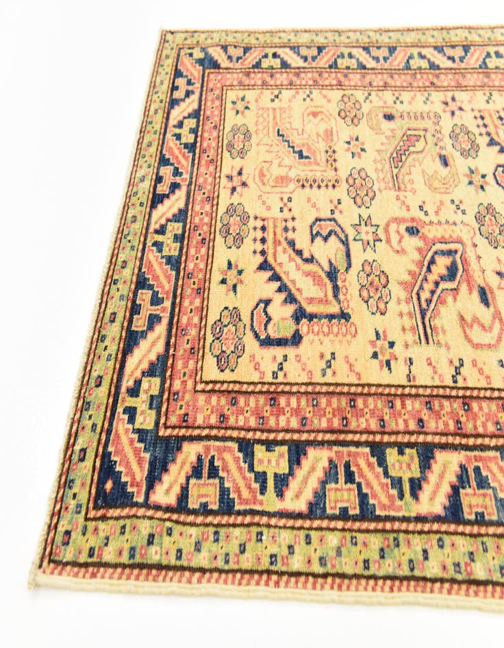 Detail image of 2' 8 x 9' 8  Hand Knotted Kazak Runner Rug