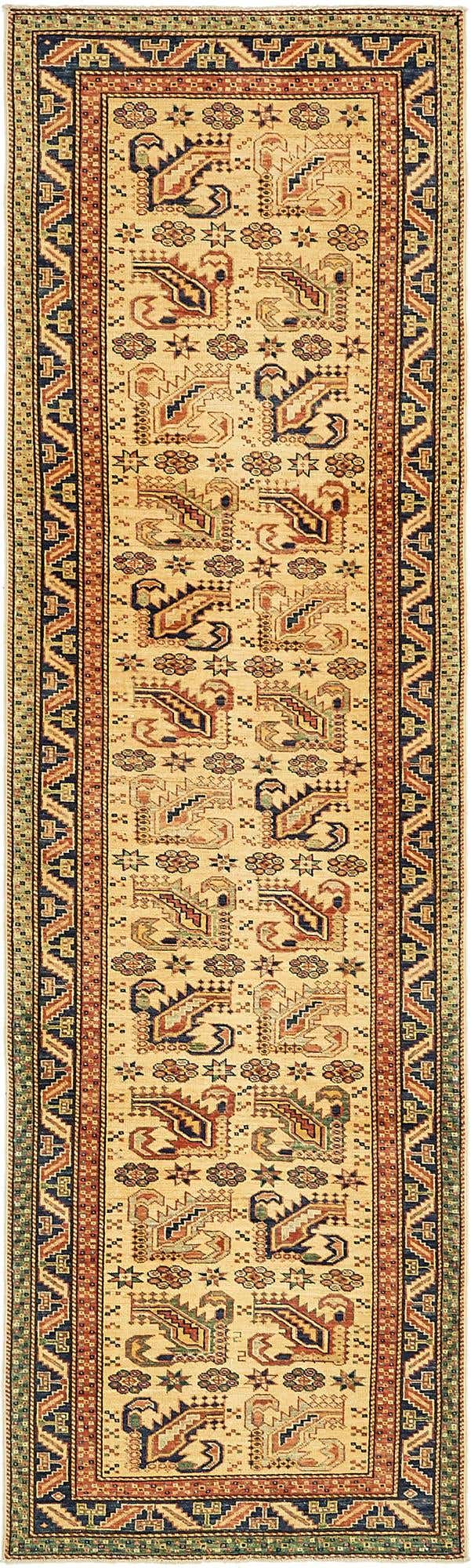 2' 8 x 9' 8 Hand Knotted Kazak Runner Rug