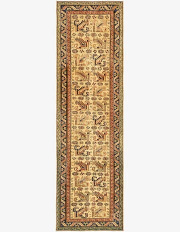 2' 8 x 9' 8 Hand Knotted Kazak Runner Rug