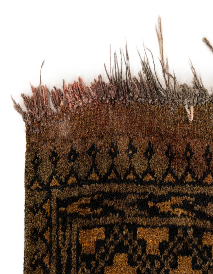 Detail image of 3' x 9'  Hand Knotted Khal Mohammadi Wool Runner Rug