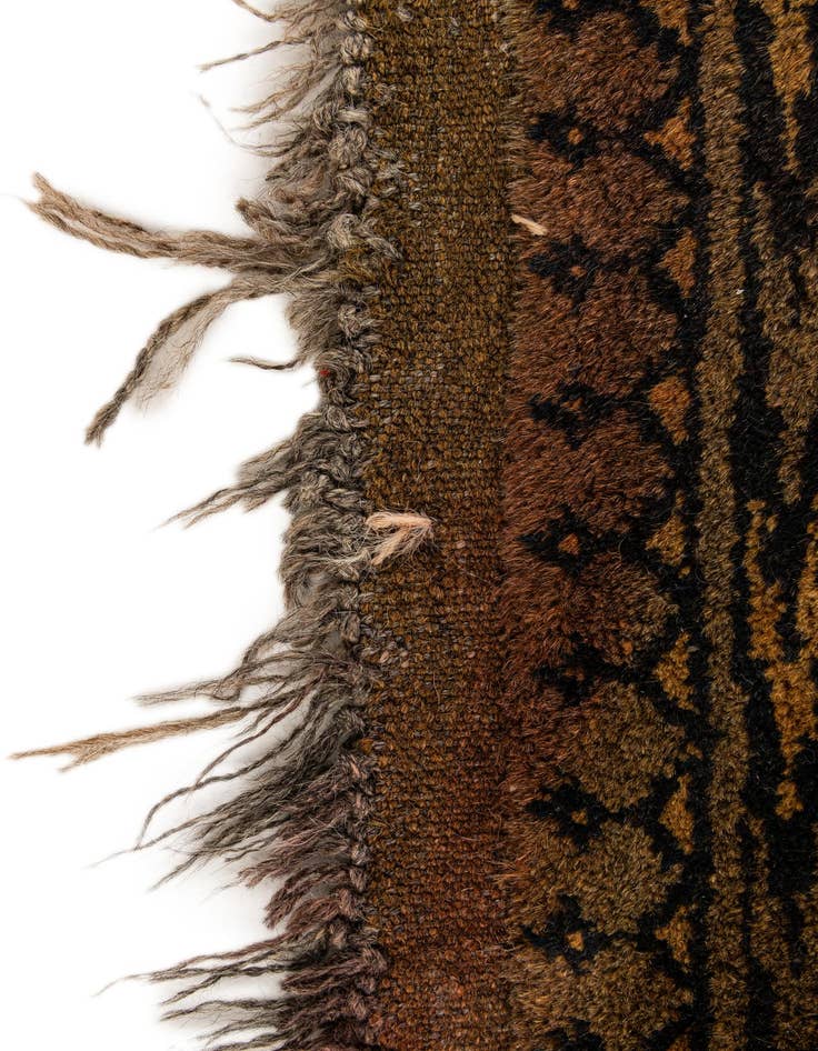 Detail image of 3' x 9'  Hand Knotted Khal Mohammadi Wool Runner Rug