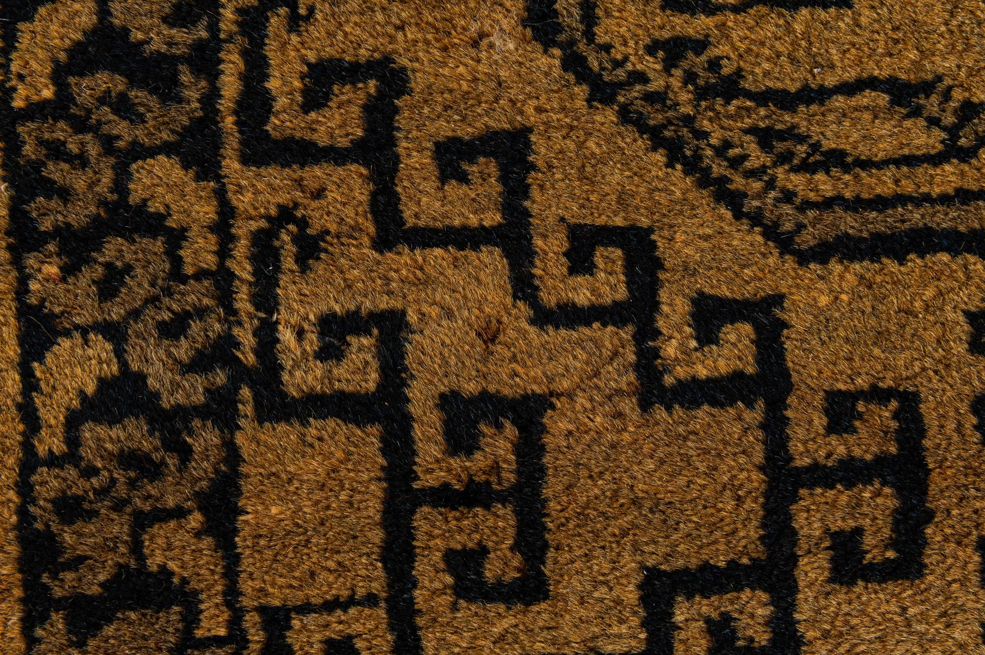 3' x 9' Hand Knotted Khal Mohammadi Wool Runner Rug