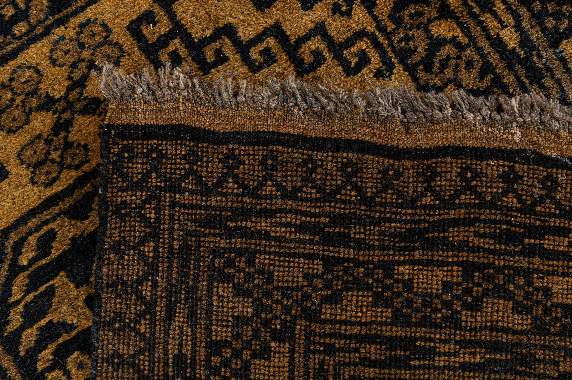 3' x 9' Hand Knotted Khal Mohammadi Wool Runner Rug