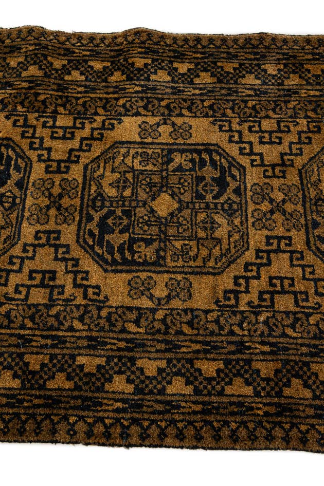 Detail image of 3' x 9' Hand Knotted Khal Mohammadi Wool Runner Rug
