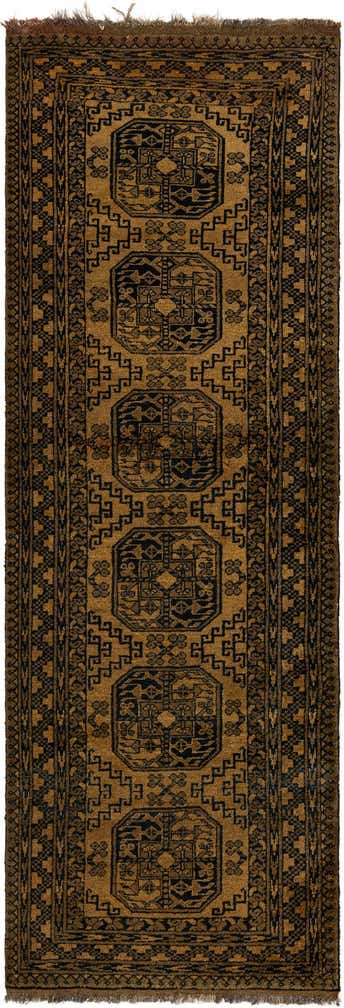 3' x 9' Hand Knotted Khal Mohammadi Wool Runner Rug