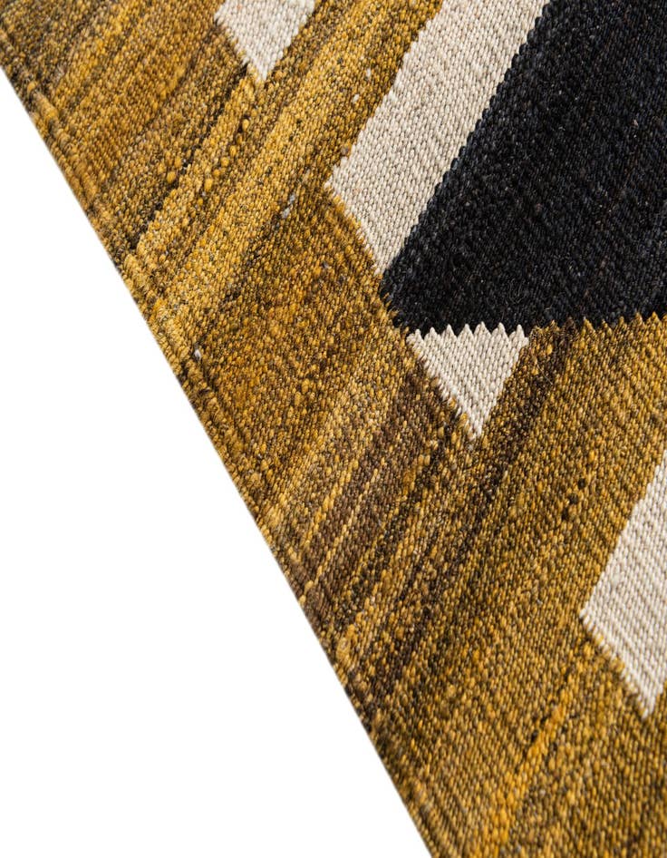 Detail image of 2' 10 x 10'  Hand Woven Kilim Modern Wool Runner Rug
