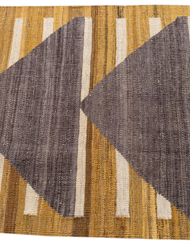 Detail image of 2' 8 x 11' 2  Hand Woven Kilim Modern Wool Runner Rug
