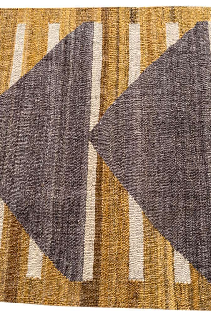 2' 8 x 11' 2 Hand Woven Kilim Modern Wool Runner Rug