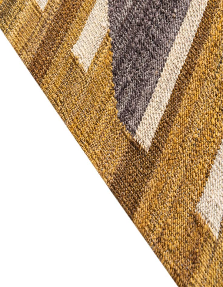 Detail image of 2' 8 x 11' 2  Hand Woven Kilim Modern Wool Runner Rug