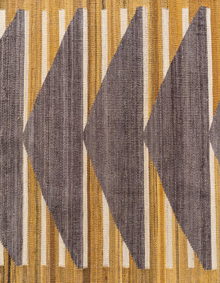 Detail image of 2' 8 x 11' 2  Hand Woven Kilim Modern Wool Runner Rug