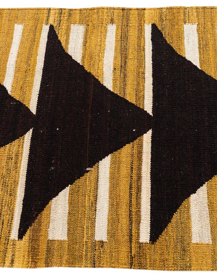 Detail image of 2' 10 x 9' 9  Hand Woven Kilim Modern Wool Runner Rug