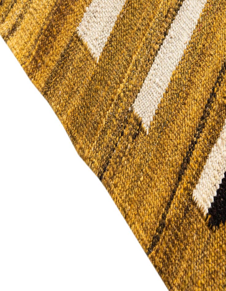 Detail image of 2' 10 x 9' 9  Hand Woven Kilim Modern Wool Runner Rug