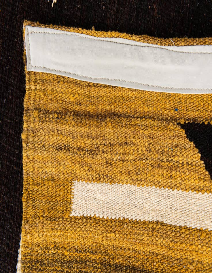 Detail image of 2' 10 x 9' 9  Hand Woven Kilim Modern Wool Runner Rug