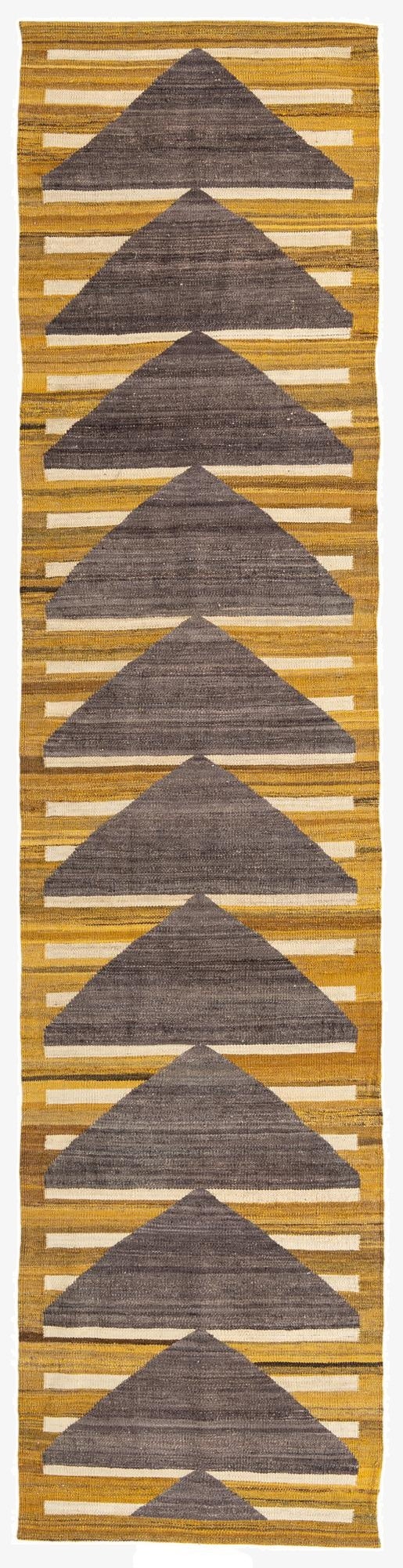 2' 8 x 11' 2  Hand Woven Kilim Modern Wool Runner Rug