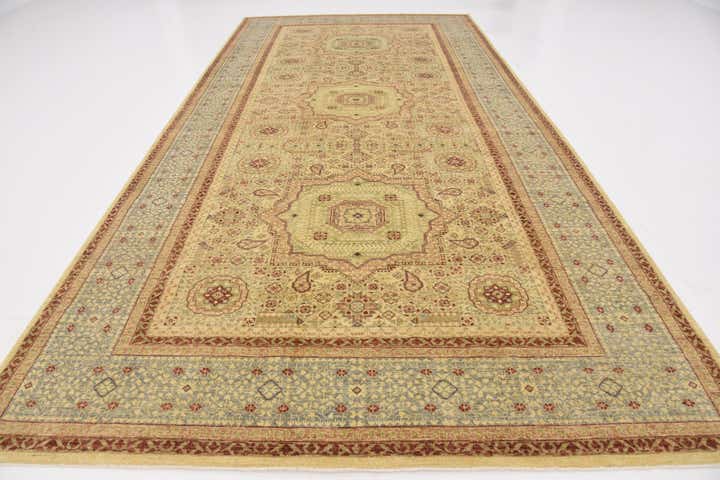6' 10 x 14' Hand Knotted Mamluk Ziegler Oriental Runner Rug