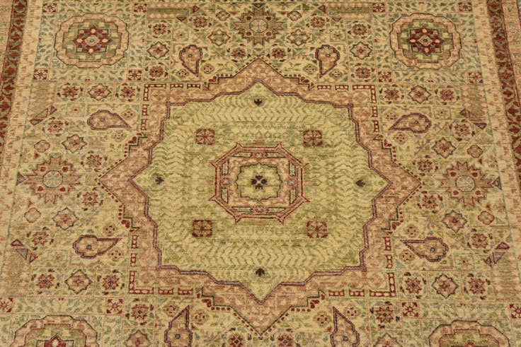 Detail image of 6' 10 x 14' Hand Knotted Mamluk Ziegler Oriental Runner Rug