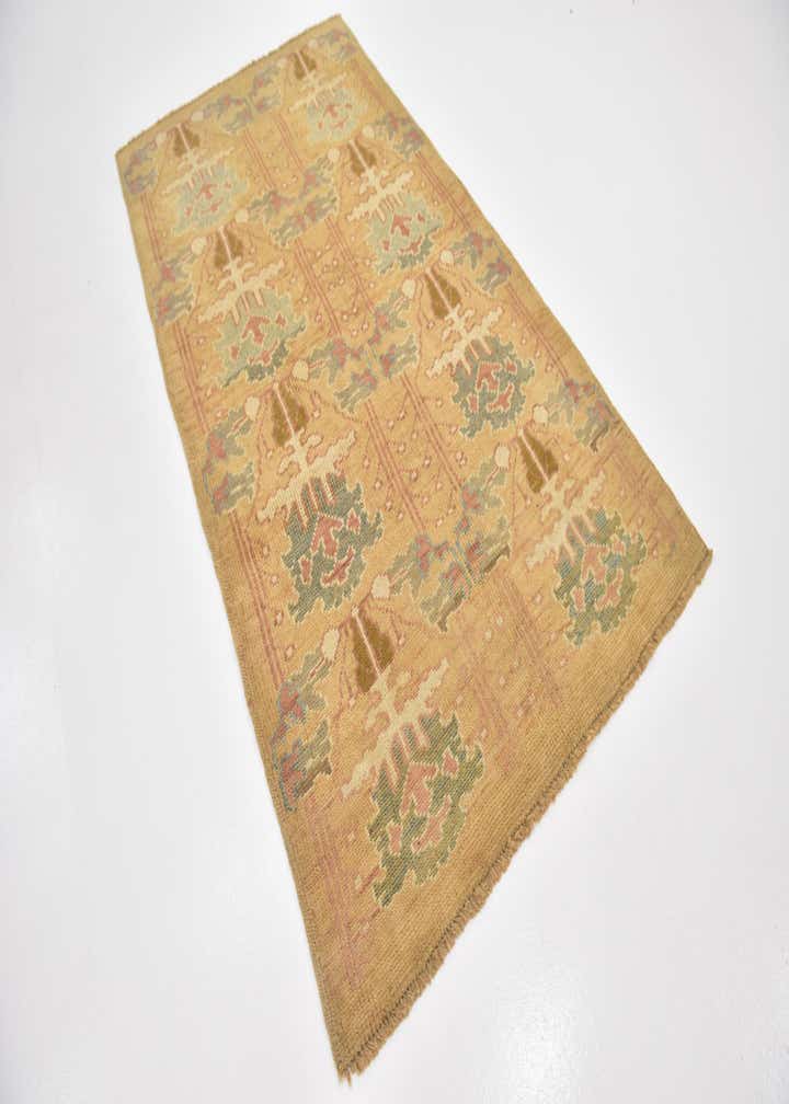 4' 5 x 8' 2 Hand Knotted Oushak Wool Runner Rug