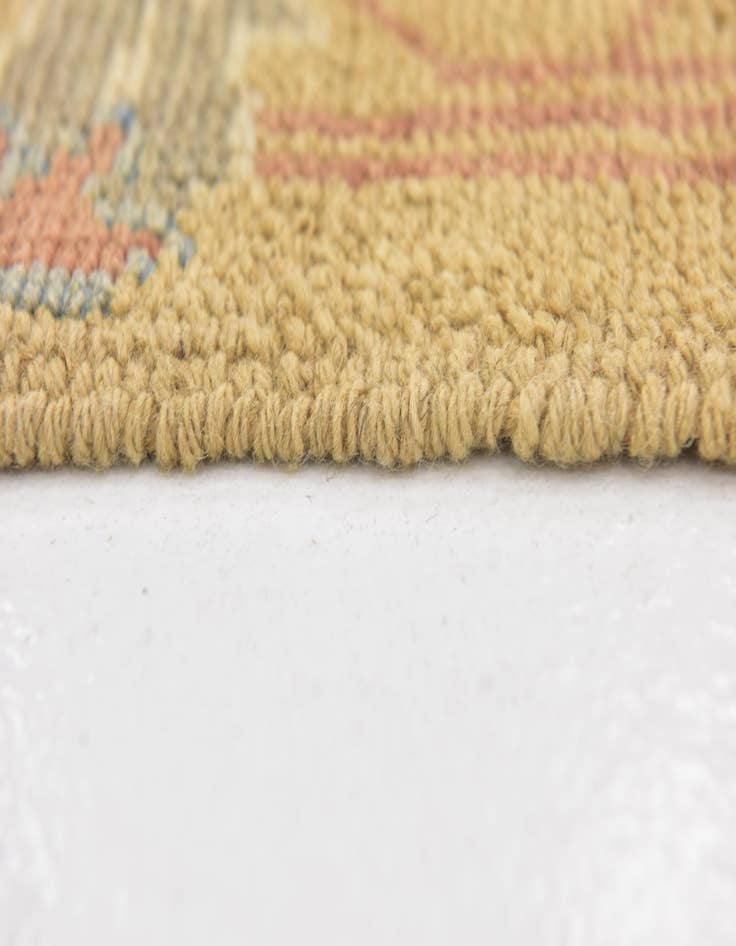 Detail image of 4' 5 x 8' 2  Hand Knotted Oushak Wool Runner Rug