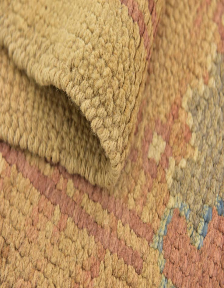 Detail image of 4' 5 x 8' 2  Hand Knotted Oushak Wool Runner Rug