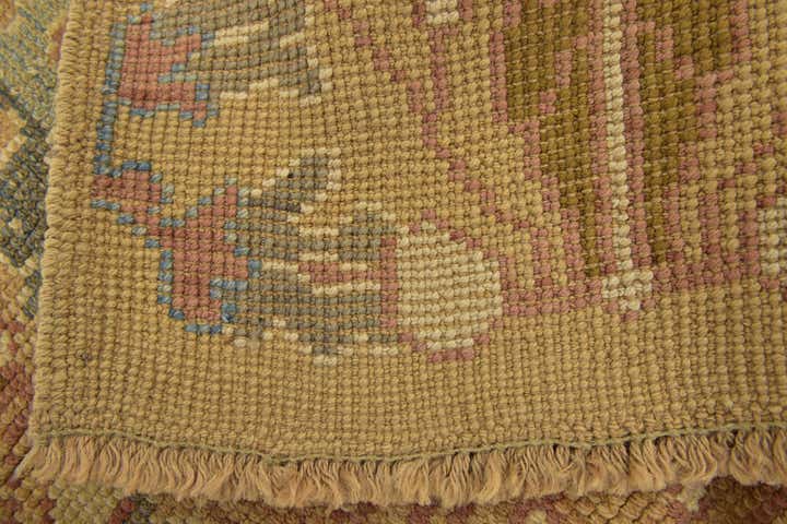 4' 5 x 8' 2 Hand Knotted Oushak Wool Runner Rug