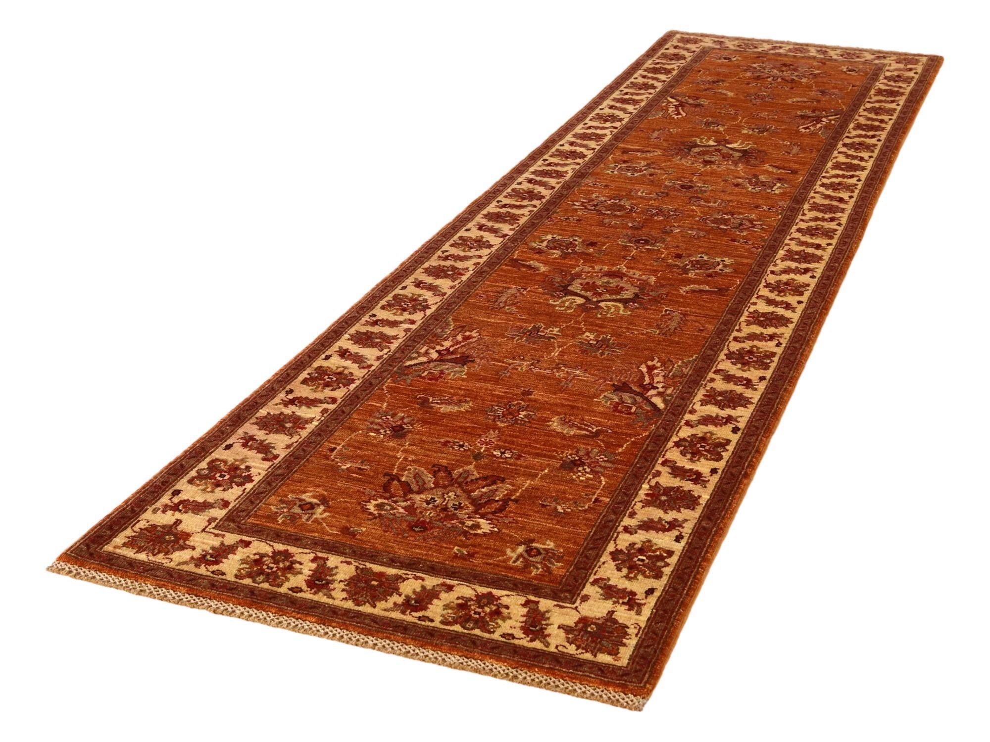 2' 9 x 10' 2 Hand Knotted Peshawar Ziegler Runner Rug