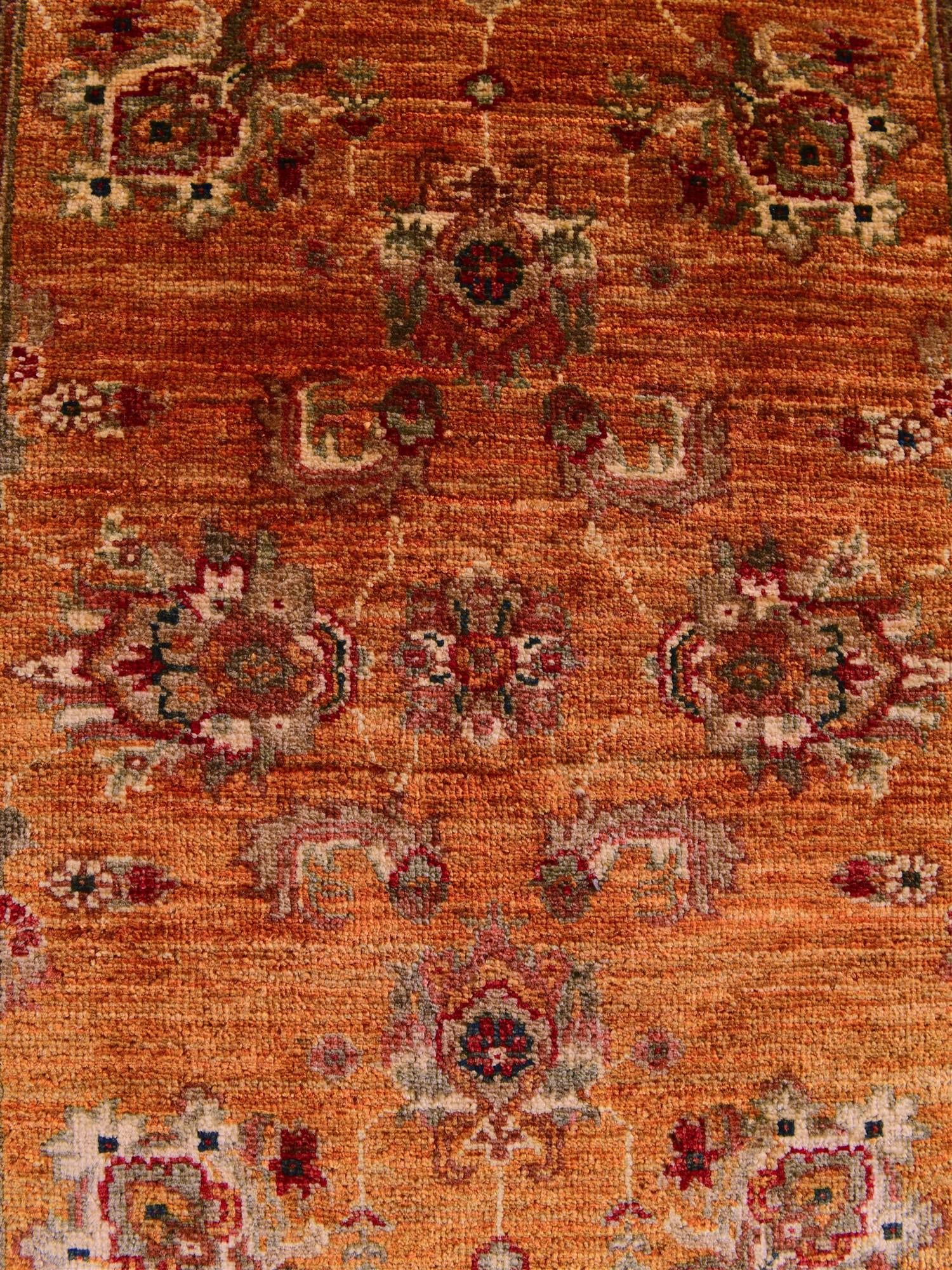 2' 9 x 10' 2 Hand Knotted Peshawar Ziegler Runner Rug