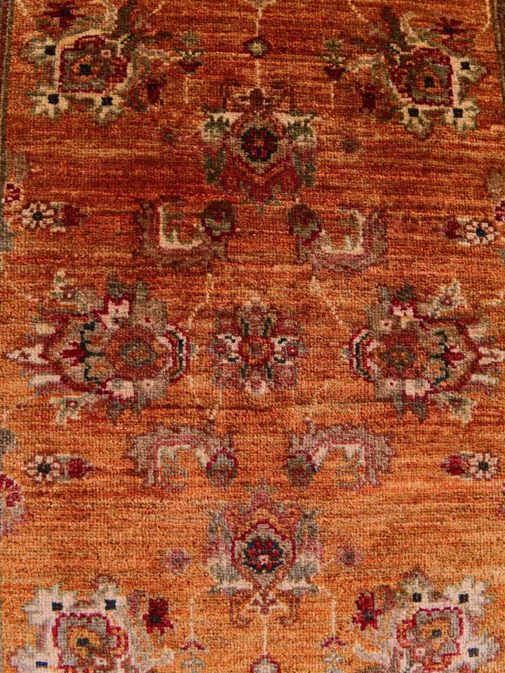 2' 9 x 10' 2 Hand Knotted Peshawar Ziegler Runner Rug