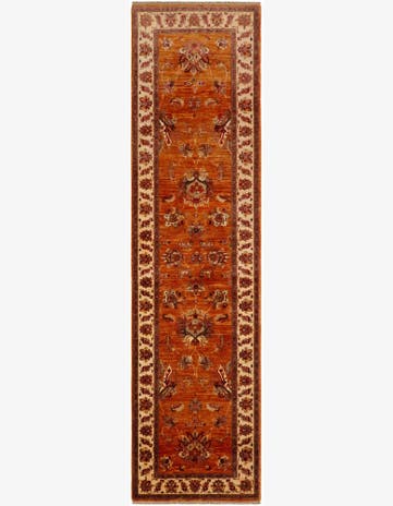 2' 9 x 10' 2 Hand Knotted Peshawar Ziegler Runner Rug